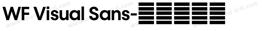 WF Visual Sans字体转换